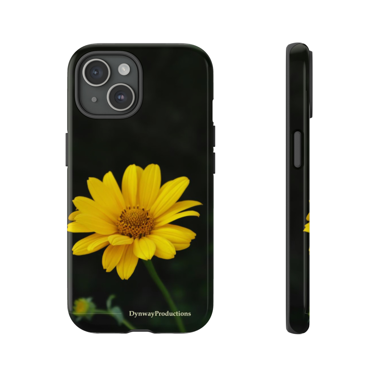 Personalized Apple iPhone, Samsung Galaxy, and Google Pixel premium-quality Tough Phone Case | Protective and Durable | Lovely Yellow Flower