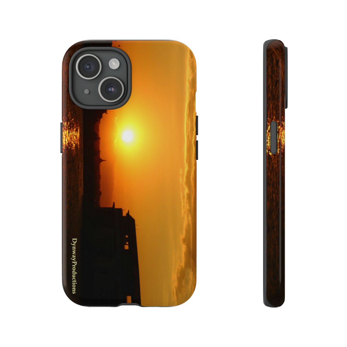 Personalized Apple iPhone, Samsung Galaxy, and Google Pixel premium-quality Tough Phone Case | Protective and Durable | Beautiful Sunset