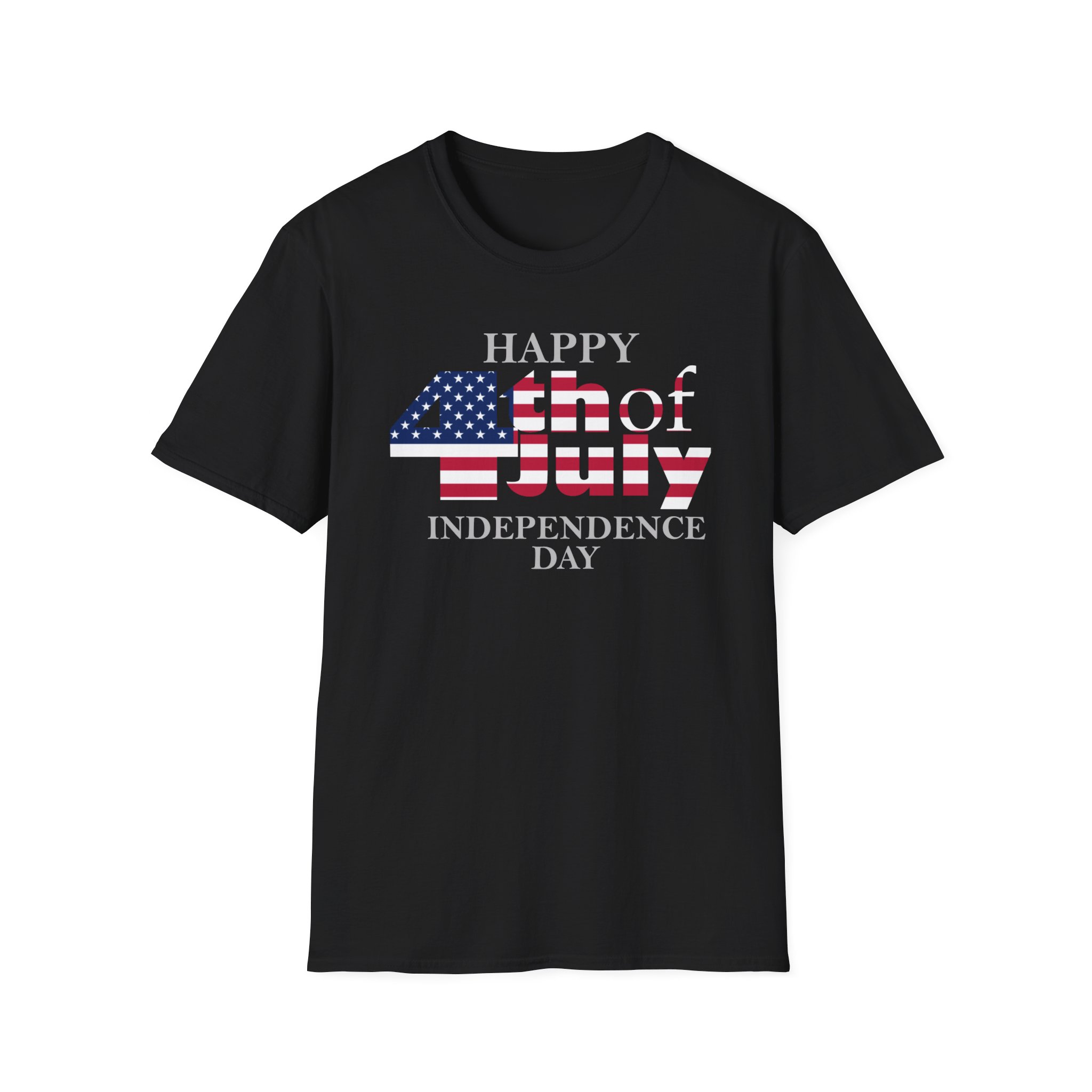 Happy 4th (Fourth) of July | USA Independence day | Unisex Soft T-Shirt | DynwayProductions