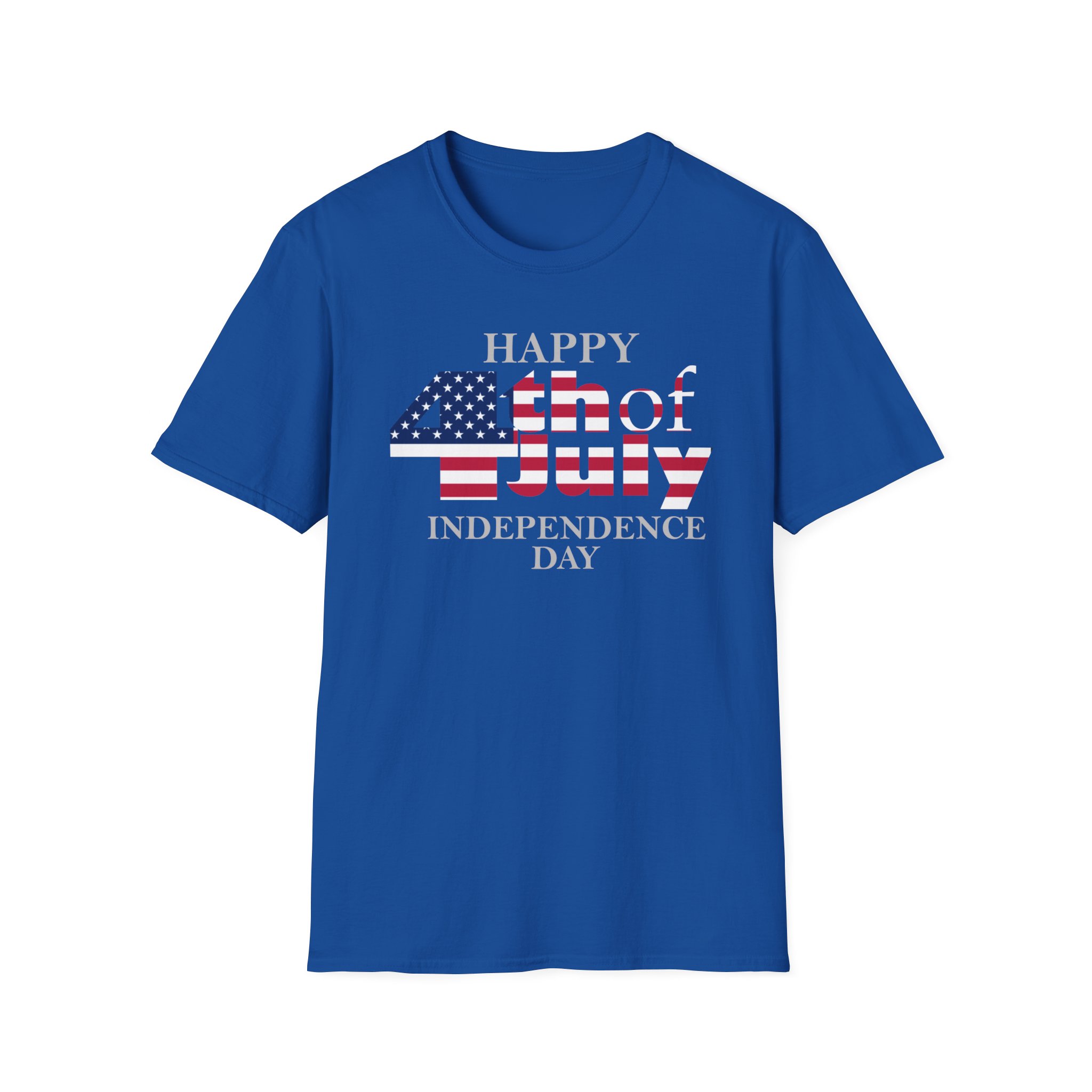 Happy 4th (Fourth) of July | USA Independence day | Unisex Soft T-Shirt | DynwayProductions